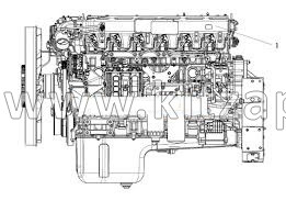 Двигатель в сборе WP13.480E501 Shacman X6000 DZ61139011595